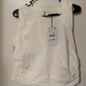 Zara Women's Elegant White Tank Top
